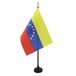 AZ FLAG Tafelvlag Venezuela 15x10 cm Polyester 100D Plastic Voet