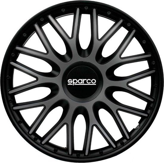 Sparco Roma Wieldoppenset - 16 inch - Grijs/Zwart - 4 Stuks