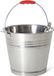 Gerimport Zinken emmer/bloempot/plantenpot 7 liter - Metaal - Zilver