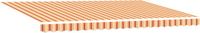 vidaXL Parasol 500 x 300 cm Jaune et orange rayé
