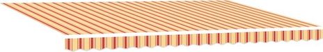 vidaXL Parasol 500 x 300 cm Jaune et orange rayé