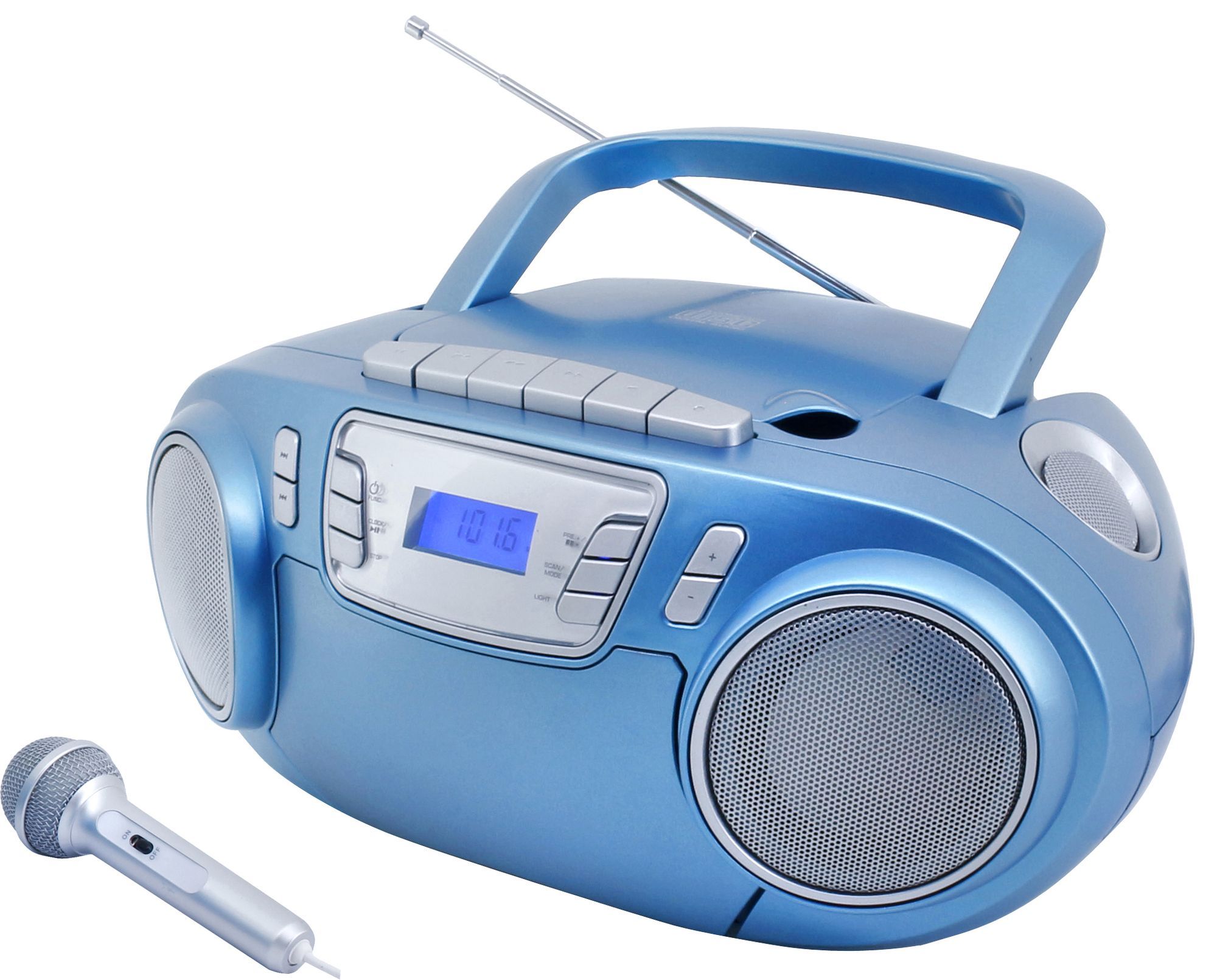 Soundmaster SCD5800BL - Draagbare stereo-installatie - Blauw/Zilver