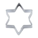 Staedter Star Cookie Cutter, 6-Prong, Silver, Iron-White, 12.5 x 2 cm