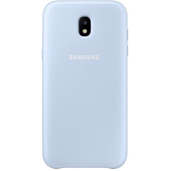 Samsung Dual Layer Cover EF-PJ330 - Beschermende bedekking voor mobiele telefoon - blauw - voor Galaxy J3 (2017)