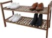 Merkloos Relaxdays Schoenenrek - hout - naturel - 69x41x26 cm - 2 planken