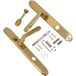 Fimet Garniture Fimet plaque longue ALT WIEN en laiton norme Ö, WC - salle de bains (norme Ö 90 mm)