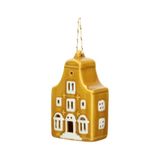 Hanger Maison Porcelaine Jaune 7 cm