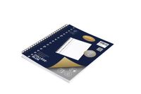 Merkloos Multo Collegeblok A5 Gelijnd 160 Pagina's 90 grams Papier Spiraalgebonden Wit