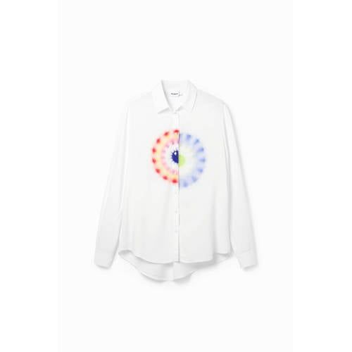 Desigual blouse with print white