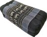 Fine Asianliving Coussin thaïlandais, bloc de yoga 35x15x10cm, coussin de méditation pour le soutien du cou, noir, avec imprimé éléphant.