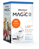 Devolo Magic 2 LAN triple - Powerline Adapter - 2400 Mbps - 3x Gigabit LAN - White