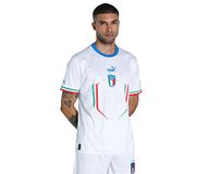 PUMA FIGC Italia Replica Heren Voetbalshirt Korte Mouw Wit/Blauw/Groen/Rood Maat S