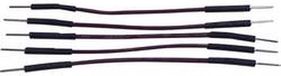 Tru Components Jumperkabel [1x Draadbrug-stekker - 1x Draadbrug-stekker] 0.70 m Grijs