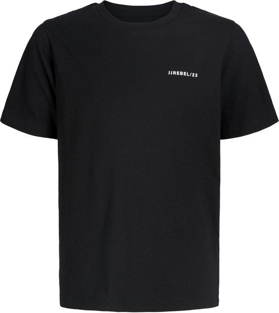 JJ REBEL JUNIOR JACK&JONES - JREBEDDIE SS TEE JNR - Jongens - T-shirts - Maat 140 - Zwart