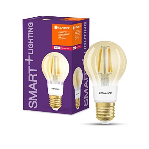 Ledvance LED lamp, Base: E27, Warm Comfort Licht, 2400 K, 6 W, SMART+ Filament Classic Dimbaar Set van 4