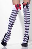 Opaque Fever - Opaque Striped Hold up kousen - Zwart/Wit