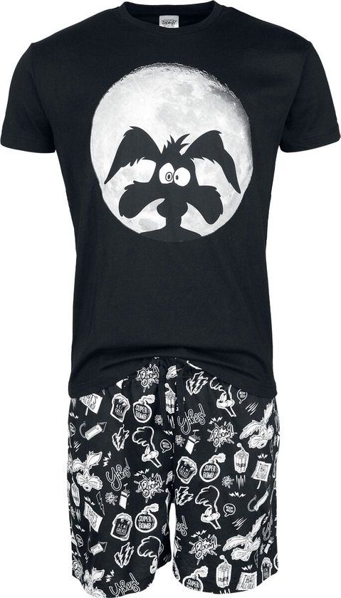 Looney Tunes Coyote Moonlight Pyjama meerkleurig Katoen - Mannen - 4XL