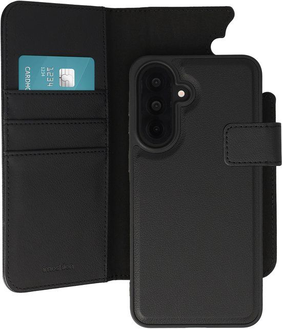 imoshion Hoesje - Geschikt voor Samsung Galaxy A37 (5G) - Uitneembare 2-in-1 Luxe Bookcase - Zwart