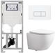 Geberit QeramiQ Dely Swirl Compact Toiletset - Inbouwreservoir UP320 - Glans Wit