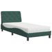 Bol Lit avec matelas velours vert foncé 90x200 cm