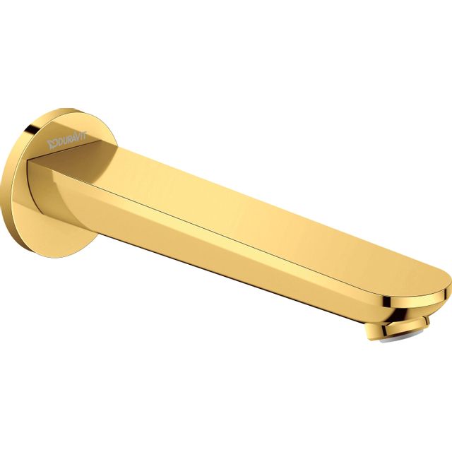 Duravit Wave Baduitloop - Inbouw - Goud Gepoijst - 22.2cm