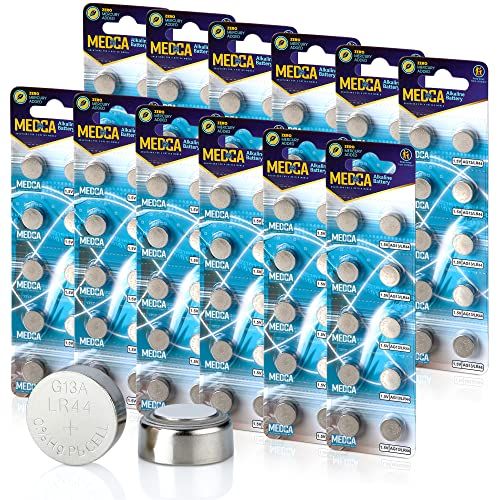 MEDca LR44 Batterijen - 120 Count Pack - 1.5V Alkaline AG13 357 303 SR44 Knoopcelbatterijen
