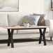 Maison Exclusive Table de conférence avec piètement en Y, 110x40x45 cm, en pin et acier