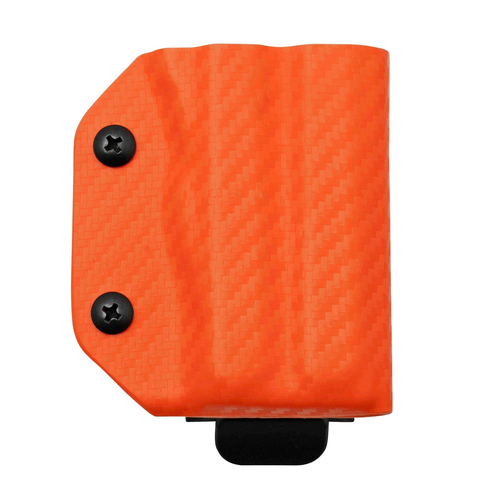 Clip & Carry Clip And Carry Kydex Sheath Gerber Truss, Carbon Fiber Orange GTRUSS-CF-ORNG riemholster
