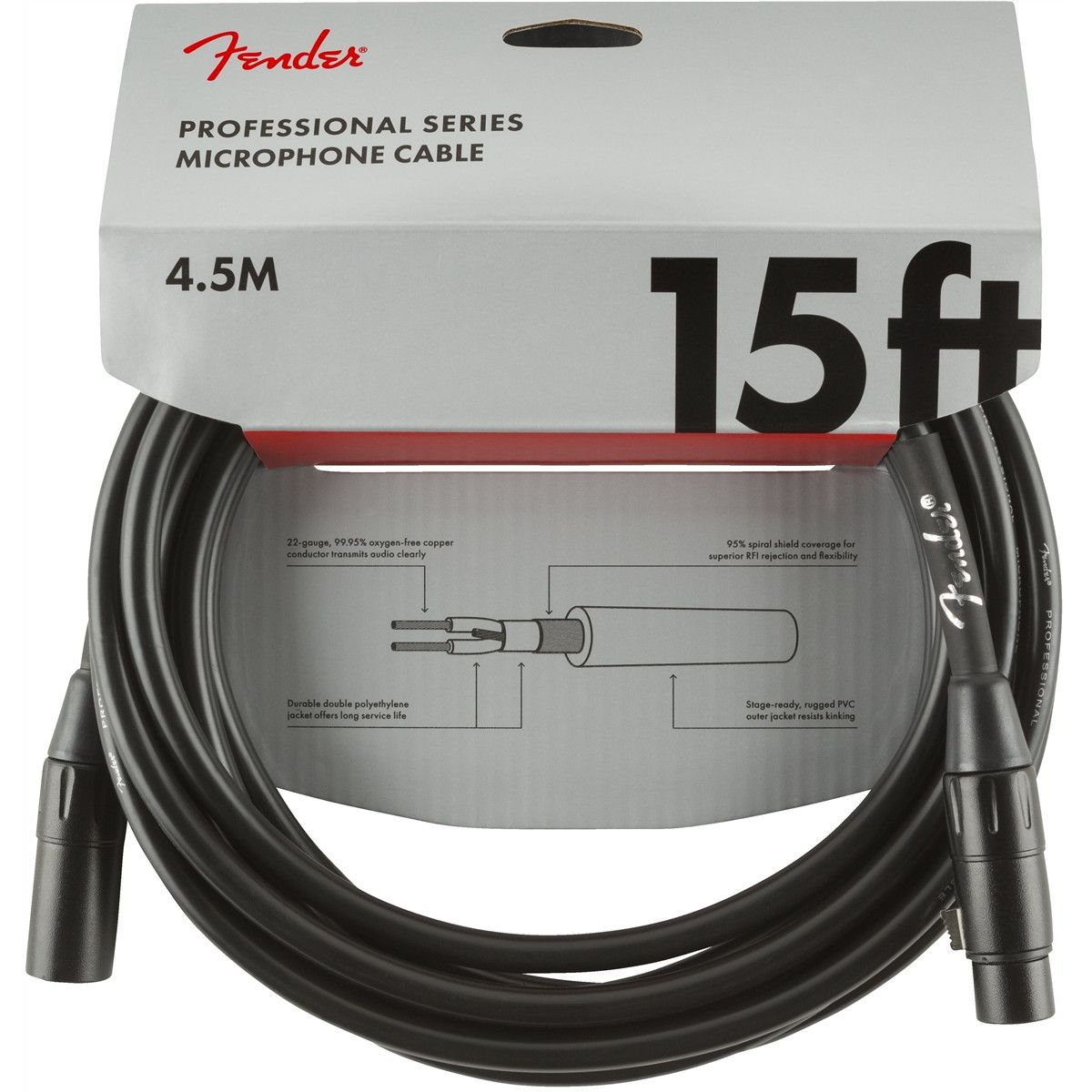 Fender Professional Series microfoonkabel 4