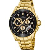 Jaguar J1036/1 Heren Polshorloge Chronograaf Goudkleurig Staal Saffierglas 10 ATM