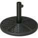 Base Ombrellone Giardino Rotonda Effet Rattan Nero, Diametro 45 Cm, Poids 9,5 Kg, Stable Et Résistante Pour Terrasse Et Patio.