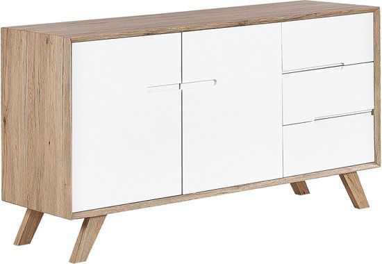 Beliani FORESTER Sideboard - Lichte houtkleur - MDF - 140 cm