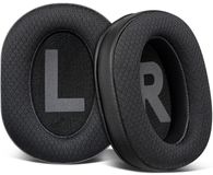 SOULWIT Coussinets d'écoute en tissu maillé pour casques Plantronics (Poly) Rig 600 Pro HS, Rig 700, Rig 700 Pro, Rig 800, Rig 800 Pro, Rig 900 Max HX