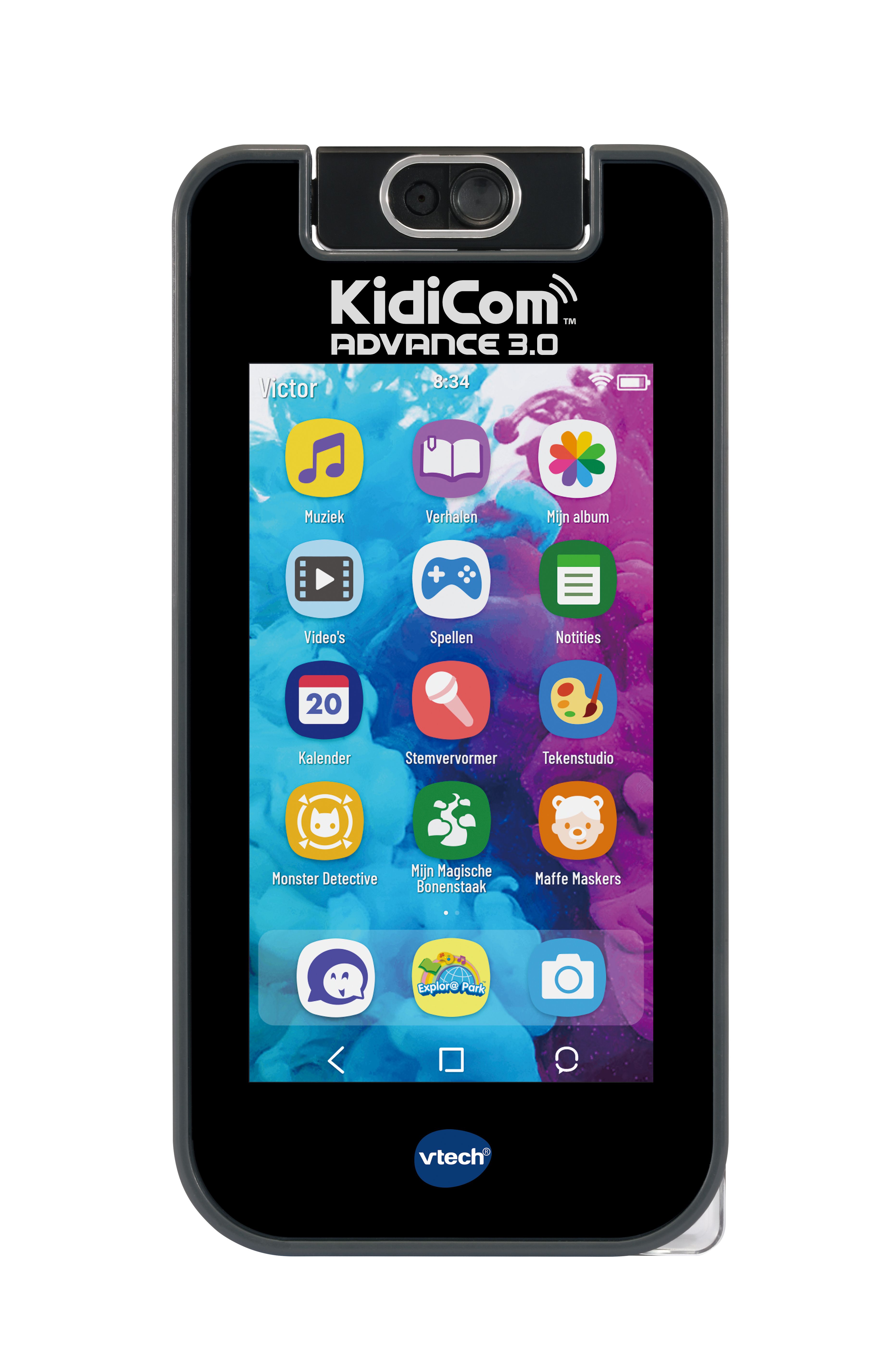 VTech KidiCom Advance 3.0 - Blauw - Kinder Telefoon - Educatief Speelgoed