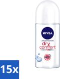 Nivea Dry Comfort Deodorant Roller - 15 stuks