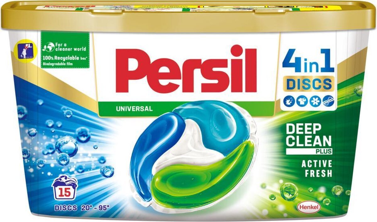 Persil 4in1 Discs Universal Wascapsules - Wasmiddel Capsules - Voordeelverpakking - 8 x 15 wasbeurten