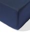 HEMA Drap-housse 140x200cm coton doux bleu foncé