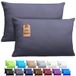 NatureMark Set van 2 jersey kussenhoezen, 40 x 60 cm, antracietgrijs