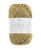 RICORUMI LAMÉ katoen voor Amigurumi, mini-bolletje, 10 g, L02, goudkleurig