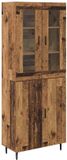 vidaXL Highboard - Oud Hout - 69,5 x 34 x 180 cm