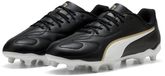 Puma King 20 Play FG/AG JR voetbalschoenen voor kinderen - Zwart/Wit/Goud