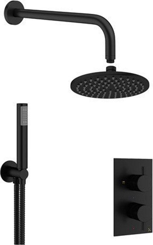 Crosswater MPRO Regendoucheset Inbouw - 20cm Hoofddouche - Zwart Mat