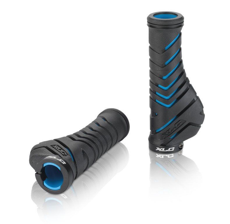 XLC Ergonomische handvatten GRS-30 130 mm cf zwart/blauw