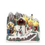 Luville Ski scenery battery operated l26xb18xh21 cm