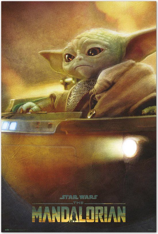 Grupo Erik Star Wars The Mandalorian Grogu Pod Poster 61 x 91.5 cm