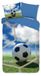 Housse de couette enfant Coton Renforcé - Football - Bleu 140x200/220cm