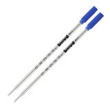 Cross 8511-2 balpenvulling (lijndikte M, onuitwisbaar) 2 stuks blauw