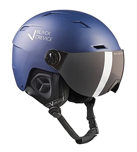 Black Crevice Skihelm met vizier Kirchberg Navy, S (51-53cm)