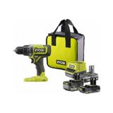 Ryobi ONE+ accuboormachine 18V 52Nm in transporttas (1x 2.0Ah accu + 1x 5.0Ah accu + lader) - 5133005522