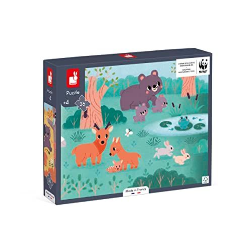 Janod Panorama 4 seizoenen - 36 delen puzzel - 1 meter - FSC - WWF - vanaf 4 jaar